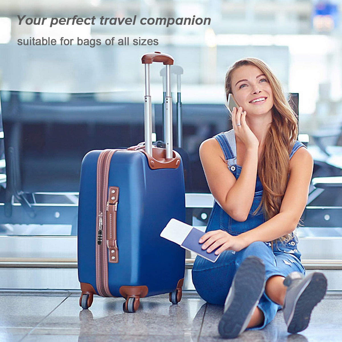 SYGA 3 Digit Combination Padlock Black Number Luggage Travel Code Lock - Black, 54mm