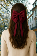 MOMISY Bow Shaped Hair Clip, Hair Accessories for Women and Girls (ButterflyMaroon, Free)