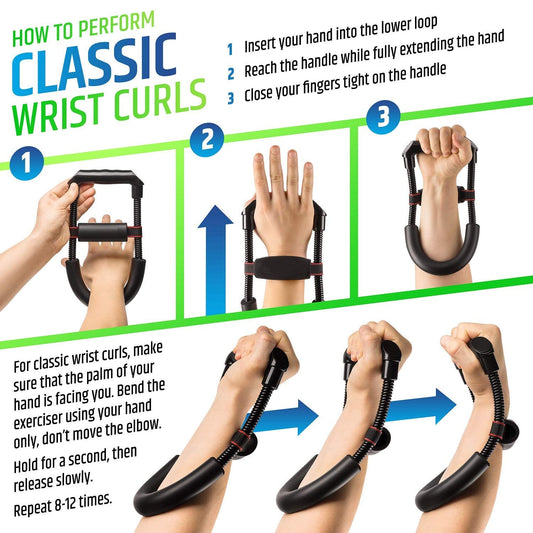 SYGA Muscular Wrist Forearm Hand Grip Exerciser Strength Training Force Fitness Equipment