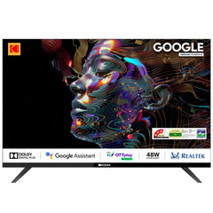 Kodak 80 cm (32 inches) Matrix Series QLED Android Google TV 32MT5077 HD Ready (Black)