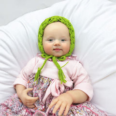 MOMISY Handmade Crochet Baby Photoshoot Photography Clothing Props, Cap-Parrot Green