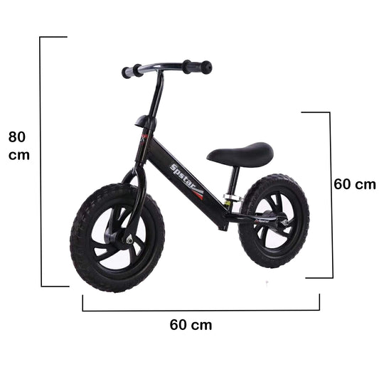 SYGA Kids 12" Balance Bike Gliding Step Two-Wheeled Bicycle Non-Pedaling Yoyo (2-6 Years Old, Black)