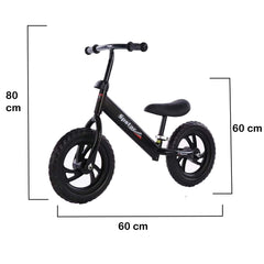 SYGA Kids 12" Balance Bike Gliding Step Two-Wheeled Bicycle Non-Pedaling Yoyo (2-6 Years Old, Black)