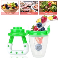 SYGA Medium Fresh Food Nibbler Fruit Feeder Nipple Pacifiers Bottles_Yellow