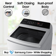 Samsung 7 kg, 5 Star, Eco Bubble Technology, Digital Inverter Motor, Soft Closing Door, Fully-Automatic Top Load Washing Machine (WA70BG4441YYTL, Lavender Gray)