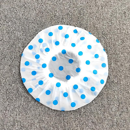 Shower Cap for Women, Reusable Waterproof Elastic Eva Free-Size Bathroom For Homes, Spas, Salons, Hair Treatment, Beauty Parlors (Multicolored and Multi-design) (26.5 * 26.5 * 0.2 cm, 5.00)
