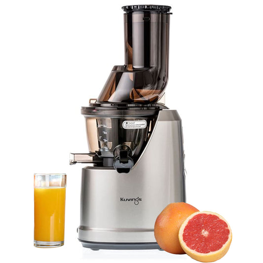 Kuvings B1700 Cold Press Whole Slow Juicer, Patented JMCS Technology for 10% More Juice, All-in-1 Fruit & Vegetable Juicer, 12 Yrs Warranty (Motor), 240W Strong Motor (Dark Silver)