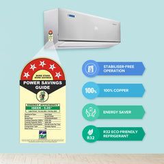 Blue Star 2 Ton 5 Star, Inverter Split AC (Copper, Convertible 5 in 1 Cooling, Multi Sensors, Dust Filter Blue Fins, Self Diagnosis, IC524DNUR,White)