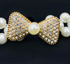 SYGA Pearl Adjustable Waist Belt with Hollowed Tassel Detail, Suitable Size for Waist 24-34 INCH