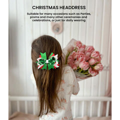 MOMISY Hair Accessories, Ribbon Bows with Hair Pins/Clips For Toddlers/Kids/Baby/Girls, Multicolour, 3 Pieces