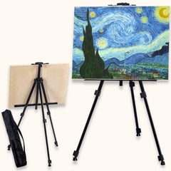 Syga Adjustable Aluminium Artist Display Easel Stand with Black Carry Case (Easel_Stand)