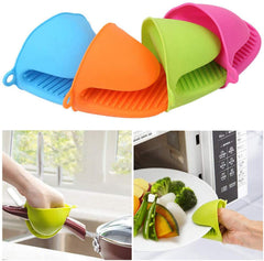 SYGA Set of 2 Silicone Pinch Grip Mitten Oven Mitt Gripper Grip Kitchen Potholder Utensil Tool, Blue - 2 Pcs