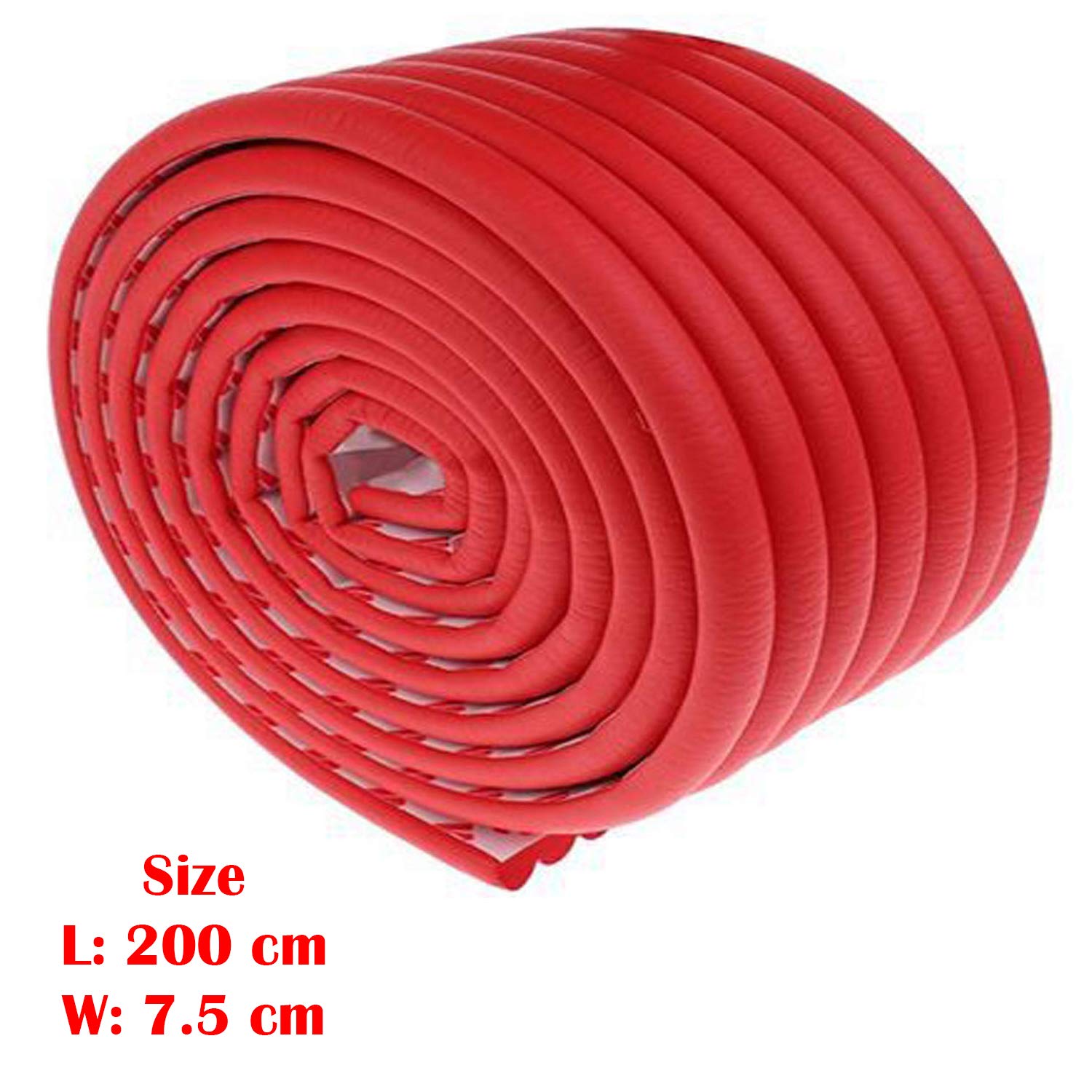 SYGA Set of 3 Red Baby Lining Strip Edge Guard Cushion Corner Cover tape Infant Bump Protector