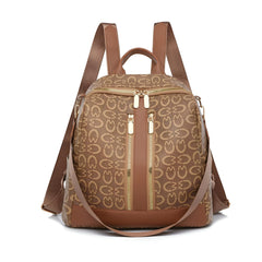 SYGA Women's Small Multi-Functional Backpack, Retro Print Design