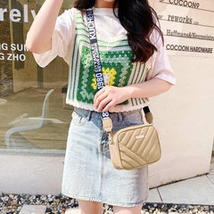 SYGA ladies Bag Rhombus Crossbody Bag Women's Red Storage Bag Shoulder Mobile Phone Bag