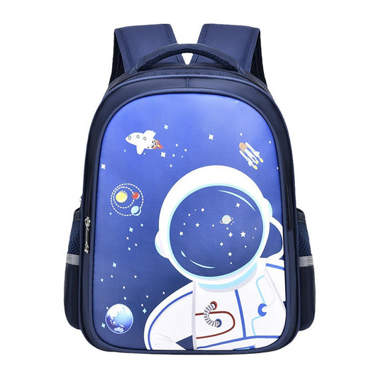 SYGA Kids School Bag Astronaut Sapphire Design, Lightweight Backpack for Primary School Students (Blue)