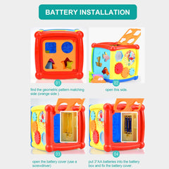 SYGA Learning Blocks Toy Kids Musical Cube for Learning and Educating on Shapes, Maths, Clock Etc