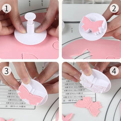 SYGA Flower Fondant Cake Sugarcraft Decorating Kit Combos (Cookie Cutter) set of 33