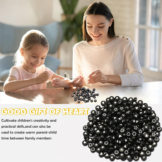 SYGA Beads for Kids Crafts Children's Jewelry Making Kit DIY Bracelets Necklace Hairband and Rings Craft Kits Birthday for 4, 5, 6, 7-Year-Old Little Girls-Multicolor (Design-1)