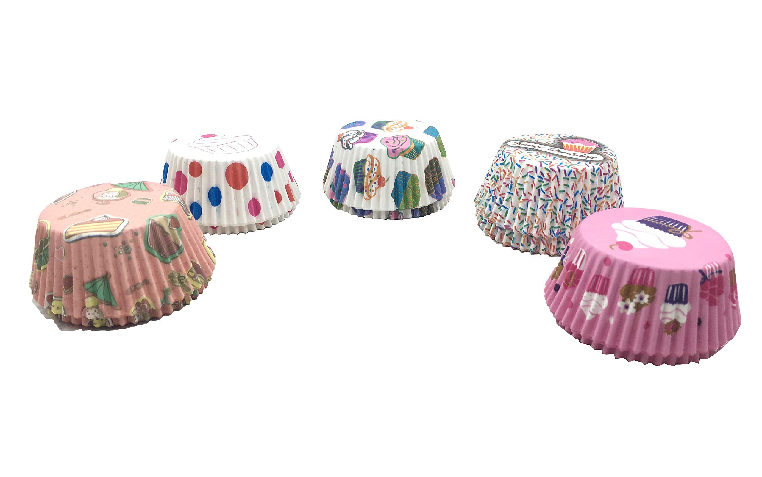 SYGA 500 Pcs Colorful Baking Muffin Liner Paper Cake Cup (Assorted Pack with Same Color)