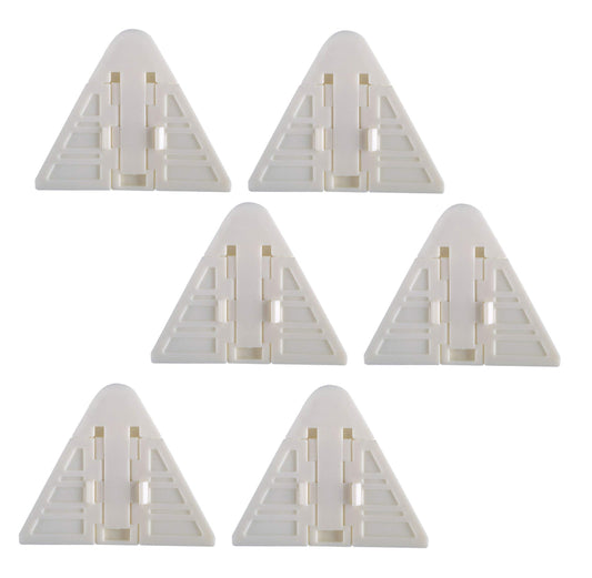 SYGA Sliding Door Lock for Child Safety for Closet Door & Window Locks (6 Pack, White)