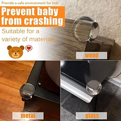 SYGA Set of 12 Transparent Round Baby Safety Corner Gaurd Baby Proofing Corner Protector