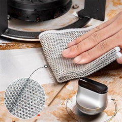 MOMISY Non-Scratch Dishcloth, Multipurpose Dishwashing Rags for Wet and Dry, Easy Rinsing, Reusable, Cleaning Cloth for Kitchen, Sinks-Double Layer (12)