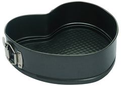 Syga Set Of 3 Circle, Square And Heart Shape Spring Form Cake Tin Mould - Black