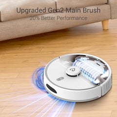 MILAGROW Imap15 AI Plus, Lidar, Convertible Robotic Vacuum Cleaner, Powerful 10000Pa Suction, 3.5L Self-Empty Dustbin, 70 Days Handsfree, 5200 Mah Battery, WiFi/APP/Alexa/Remote, (White), 260 Minutes