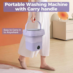 Mini Washing Machine for Clothes | Portable Automatic Washer with USB Power | Compact Laundry Machine for Travel, Baby Clothes, Underwear & Small Loads | Foldable & Lightweight Design (S-4)