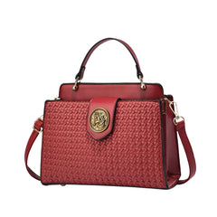 SYGA Women Elegant Contrast Color Handbag – Stylish Top-Handle Shoulder Bag for