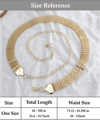 SYGA Metal Chain Waist Chain Women's Punk Retro Belt Decorative Body Chain