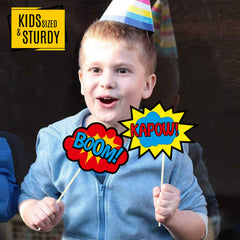 SYGA 19 Pieces Super Heros Masks Cartoon Party Supplies Favors for Kids