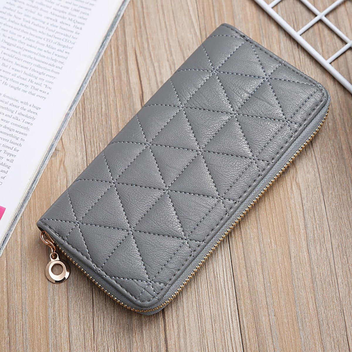 SYGA Women's Wallet Multi-Card Pocket Clutch Large-Capacity Mobile Phone Bag Card Holder