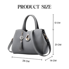 Syga Women's Elegant Handbag Stylish Crossbody Shoulder Bag with Tassel Charm