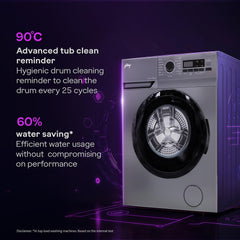 Godrej 6 Kg Eco-Wash With Steam Wash Fully-Automatic Front Load Washing Machine (2024 Model, WFEON ARG 6010 5.0, Silver Stream)