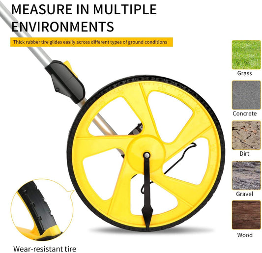 SYGA Digital Distance Measuring Wheel up to 10000 Meter count With Measuring Tools for Surveyor Builders Workers
