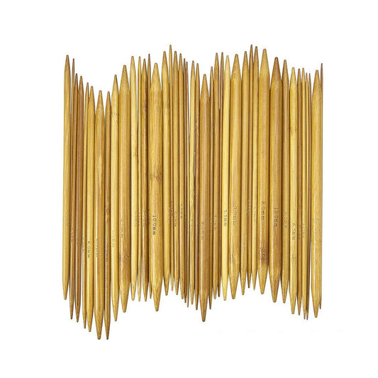 SYGA 15 Sizes(75picks) 8 inch(20CM) Double Pointed Bamboo Knitting Needle