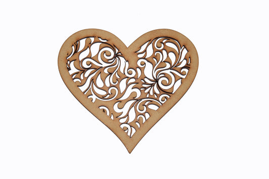 SYGA Heart Scrapbook Decorative Wood Craft Items