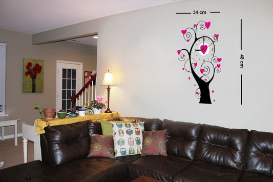 Syga Royal Tree Sticker Clock