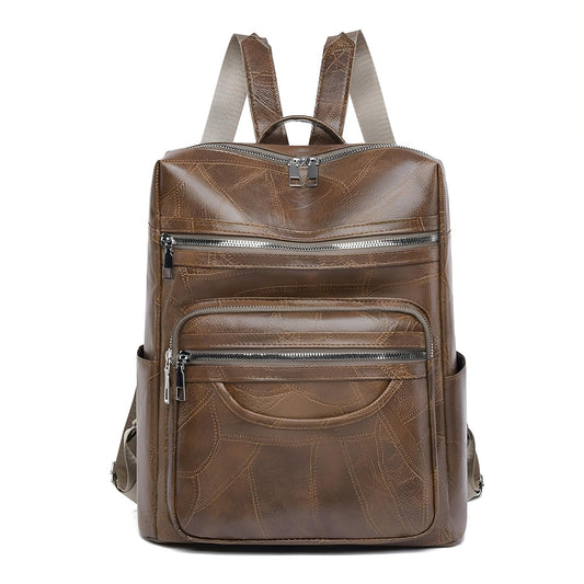 SYGA Women Stylish Checkered Backpack – Waterproof, Anti-Theft, Daily Wear-Resistant Design