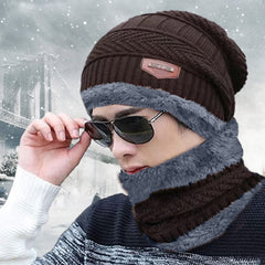 SYGA Unisex Winter Cap for Woolen Neck and Ear Proction Hat Arrow Style Above 15 Years - Black