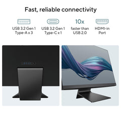 ASUS AiO M3 Series, 27" (68.58 cms) FHD, AMD Ryzen 5 7520U, All-in-One Desktop (16GB/512GB SSD/Windows 11/Office 2021/with Wireless Keyboard & Mouse/Black/8.90 Kg), M3702WFA-BA002WS