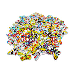 Syga 50 Pieces Bird 2 Holes Wooden Buttons Sewing DIY Craft Scrapbooking