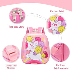 SYGA Children's School Bag Cartoon Backpack Oxford Kids Chest Multi-Purpose Baby Bag for 2-4 Years Kids (Unicorn)