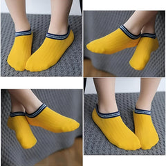 MOMISY 5 Pairs Baby Kids Girl Boys Tube Socks Toddlers Comfortable Ankel Length gifts (IN, Age, 3 Years, 5 Years, 2 Bars)