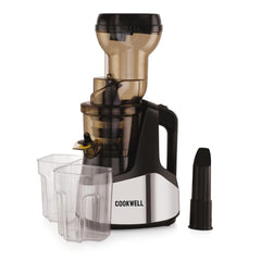 Cookwell Cold Press Slow Juicer and Ice Cream Maker, Stainless Steel (500W)