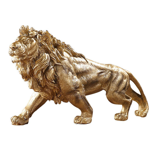 SYGA Atmospheric Lion Resin Ornaments Home Office Wine Cabinet Bookcase TV Cabinet Model Room Decoration