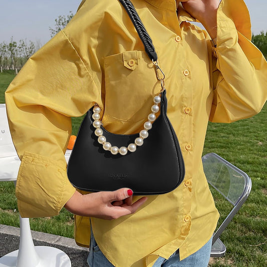 SYGA Women Fashion Western Style Purse Shoulder bag for women,Girls (BLACK)