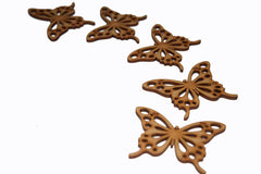 Syga Set of 4 Butterfly Scrapbook Decorative Wood Craft Items